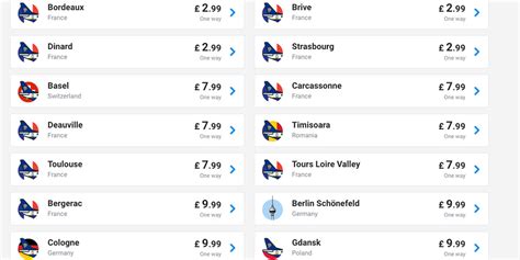 ryanair price list.